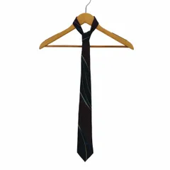 ランバン パリ LANVIN PARIS マルチカラー 斜めストライプ シルク ネクタイ メンズ 表記無 