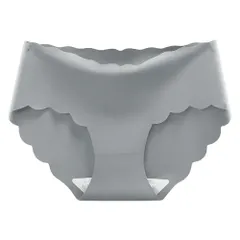 ショーツ レディース シームレス フリーカット 無縫製 さらさら 軽い 切りっぱなし スタンダード 股上浅め 大きいサイズ 締め付けない 響かない 黒 白 水色 lf5