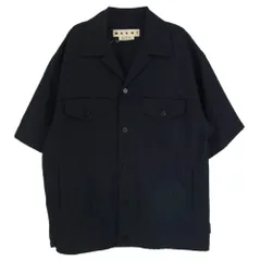 MARNI マルニ メンズ 総柄 半袖シャツ アロハ柄シャツ マルニ MARNI アロハ 柄 シャツ 半袖 総柄 リーフ 46 ボタニカル