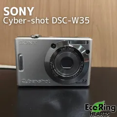SONY Cyber-shot 14.1メガピクセル DSC-W35 動作品 有効720万画素CCD搭載、高感度ISO1000対応でブレに強い