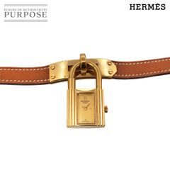 HERMES ケリーウォッチ ヴィンテージ レディース 腕時計 ゴールド ブラウン クォーツ ウォッチ カデナ Kelly Watch エルメス 90290771