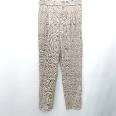 ◇ GLOBAL WORK グローバルワーク チェック柄 スラックスパンツ サイズL ブラウン系 レディース E  【1407180035188】