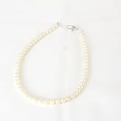 一部難有『USED』 シルバー/パール  留め金具欠損 ネックレス 小粒 かわいらしい