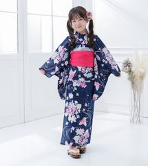 RICH MIX セパレート浴衣ドレス 160 花柄 帯付 姫ギャル Y2K 紺 - メルカリ