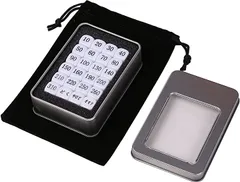 おもちゃの神様 ポケモンカード ダメカン ダイス 14mm ポケカ ダメージカウンター 収納ケース ＆ 収納袋 付き ２４個セット ホワイト