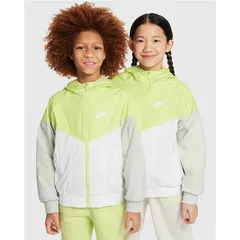 ナイキ キッズ ウィンドブレーカー 130-160cm 子供服 NIKE ジュニア ウィンドランナー フーデッド ジャケット 裏メッシュ アウター はっ水 防風 nike スポーツウェア ウインドブレーカー 子ども スポーティ  上着  /FZ5516-736