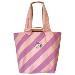 新品 ルートート スヌーピーバッグ ストライプ ジョークール50周年 ピンク【SPORTUS】