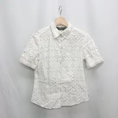 ◇ ⊂ Φ Paul Smith Black Label ドット柄 半袖 シャツ サイズ42 ホワイト ピンク イエロー レディース E  【1410290073902】