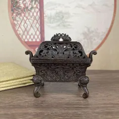 鉄器  鉄製  象脚炉  香炉   装飾品 現代工芸品 美術品 置物 2025年最新】象 香炉の人気アイテム - メルカリ