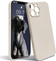 【訳あり・未使用品】iPhone13ProMax 用 シリコンケース(ソフトケース) マット調 ホワイト【ワイヤレス充電対応】ストラップホールあり