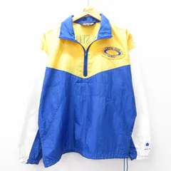 L/古着 長袖 ハーフジップ ナイロン ジャケット メンズ 90s EMPIRE 紺他 ネイビー 25oct03 中古 アウター ウインドブレーカー