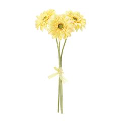 東京堂 造花 MAGIQ ソレイユガーベラバンドル ライトイエロー 花径7×L27cm 3本入 FM002832-004