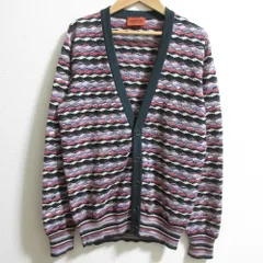 MISSONI ニットカーディガン 黒・紫・白　美品 MISSONI ニットカーディガン 黒・紫・白 美品 三越伊勢丹