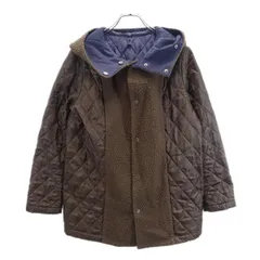 プリングル ボア切替 キルティング ライナー ジャケット UK8(8) 茶 Pringle フード メンズ 【中古】  【221211】