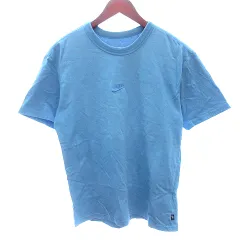 ナイキ NIKE THE NIKE TEE カットソー Tシャツ クルーネック 刺繍 半袖 S 水色 ライトブルー /AU