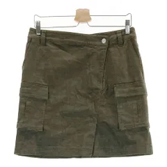 サイズ：42 ROSASEN ロサーセン  コーデュロイ スカート  カーキ系 [240101375451]# ゴルフウェア レディース ストスト