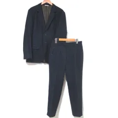 美品 22AW Paul Smith ポールスミスコレクション 2B テーラードジャケット+スラックスパンツ シングルスーツ セットアップ M ネイビー メンズ 古着 中古 USED