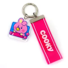 【中古】キーホルダー COOKY(ジョングク) ロゴテープキーチェーン 「BT21」
