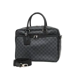 極美品●ルイヴィトン　ダミエ　イカール　N23252　ビジネスバッグ　2way ルイヴィトン ダミエ イカール ブラウン N23252 メンズ 本革