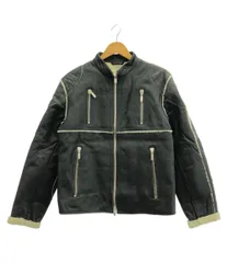 定価22万円 ヒューゴボス【HUGO BOSS】羊革 ユーズド加工ライダースXL タグ付未使用/50 XL-XXL相当☆ヒューゴボス/HUGO BOSS 羊革