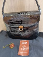 レザージュエルズ Crystal Reptiles ヘビ パイソン ハンドバッグ