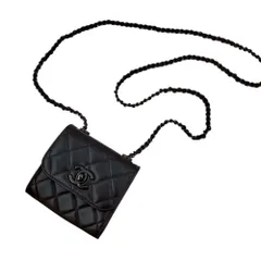 シャネル  CHANEL A81633 ソーブラック ラムスキン  トレンディCC ミニマトラッセ  チェーンショルダー
