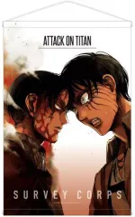 【中古】タペストリー エレン＆リヴァイ(Ver.A) B2タペストリー 「進撃の巨人」
