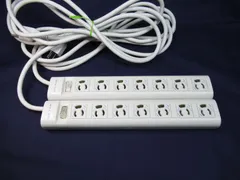 OAタップ　コンセント7個口 / コード約3ｍ / 一括スイッチあり　2個セットのサムネイル