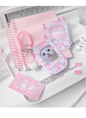 トレカホルダー　トレカケース　Y2K レトロ　かわいい　ガラケー　ピンク　ブルー　猫　犬　 ラメ コレクトブック アルバム トレカ収納 トレカ チェキ 韓国 kpop アイドル トレーディングカード riize ボネクド　スキズ　エスパ　IVE