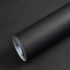 【特価商品】壁紙黒 剥がせる おしゃれ 厚手 DIY リフォームシート カッティングシート 壁紙シート 耐熱 防水 はがせる 無地 30cmｘ200cm リメイクシート ブラック 壁紙シール