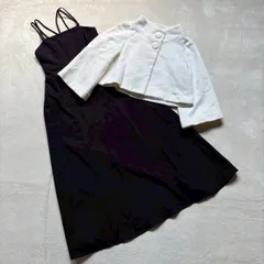 【2点セット】【まとめ売り】INGNI イング レディース Mサイズ 七分袖 ジャケット ボレロ ロングキャミワンピース モノトーン シンプル きれいめ