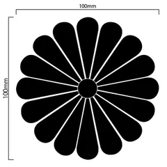 菊紋 カッティングステッカー