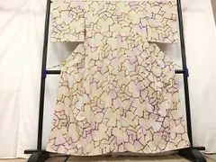 手縫い仕立て　総絞り　正絹 Y2589◇金駒刺繡 手縫い仕立て 正絹 訪問着 着物