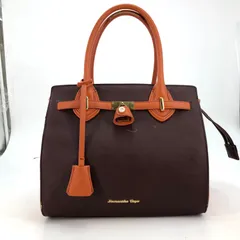 サマンサベガ ハンド トートバッグ 革 オレンジ フォーマル FX461