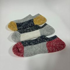 ソックス 靴下 メンズ 3足セット マルチカラー 25-27cm 配色 ネイビー グレー ブラック キースポーツ KEE SPORTS 3P MULTI COLOR SOCKS　新品
