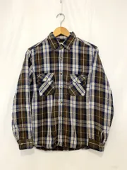 GOODENOUGH チェック柄長袖シャツ グレー系 GOOD ENOUGH(グッドイナフ) / ネルシャツ/ブロックチェック/ノー