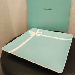 未使用保管品★TIFFANY＆Co ブルーボックス プレート スクエアプレート ティファニー