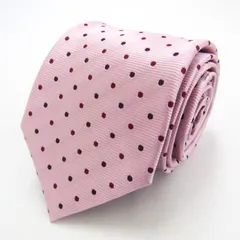 ジャーナルワークス ブランド ネクタイ ドット柄 PO メンズ ピンク JOURNAL WORKS 【中古】