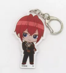 【中古】キーホルダー リドル・ローズハート 「ハピクロ! ディズニー ツイステッドワンダーランド オリジナルイラスト 制服 アクリルキーホルダー」