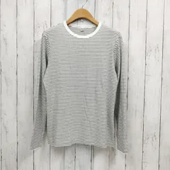 ユニクロ ソフトリブボーダークルーネックT XL