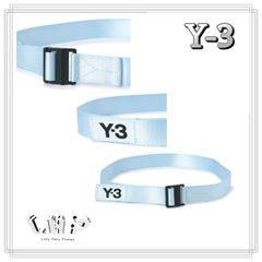 Y-3/ワイスリー/CL L BELT ミニマル メタルバックル ベルト ライトブルー