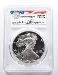 PR69 DCAM 1991-S アメリカン シルバー イーグル レガシー アシュリー レーガン サイン入り PCGS 