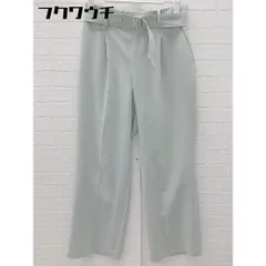 ◇ ◎ green label relaxing UNITED ARROWS タックパンツ サイズ36 ライトグリーン系 レディース 【中古】 【1102120001765】