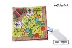 新品｜未使用｜キンロック｜Dieffe Kinloch｜カジノモチーフプリントシルクスクエアスカーフ