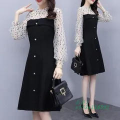 ワンピース レディース 膝丈ワンピース 通勤 体型カバー 長袖 韓国風 オシャレ 送料無料 膝丈 20代 春 着痩せ 同窓会 きれいめ 呼ばれ 二次会  vii3x118591