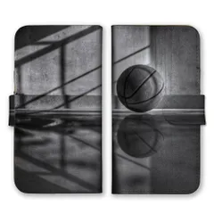 Galaxy A55 5G SC-53E ケース 手帳型 ギャラクシー A55 スマホケース 携帯ケース バスケットボール スポーツ 球技 部活 ダンク かっこいい おしゃれ モノクロ写真 白黒写真 カラー01