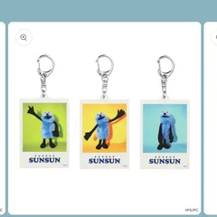 公式 パペットスンスン SUNSUN チェキ風アクリルキーホルダー アクキー スンスン ノンノン ゾンゾン ポップアップストア
