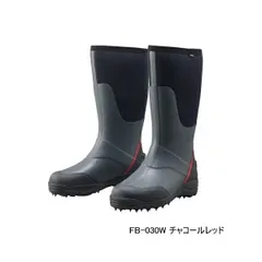 （特価） ≪'23年9月新商品！≫ シマノ サーマルブーツ スパイク FB-030W チャコールレッド 2XLサイズ のサムネイル