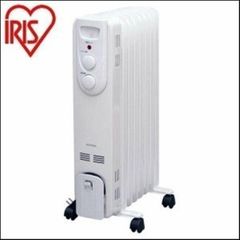 【公式】ヒーター 小型 オイルヒーター 省エネ 8畳 おしゃれ 節電 電気代 キャスター付 電気ヒーター 電気ストーブ アイリスオーヤマ IOH-1208KS-W 安心延長保証対象