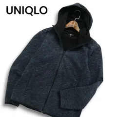UNIQLO ユニクロ 秋冬 裏ボア★ 防風 防寒 ブロックテック フリースパーカー Sz.M メンズ 灰 グレー